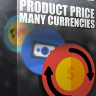 Show price in different currencies at the same time