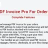 PDF Invoice Pro For Orders : Multiple Features